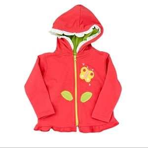Weeplay Butterfly Flower Hoodie, 18m